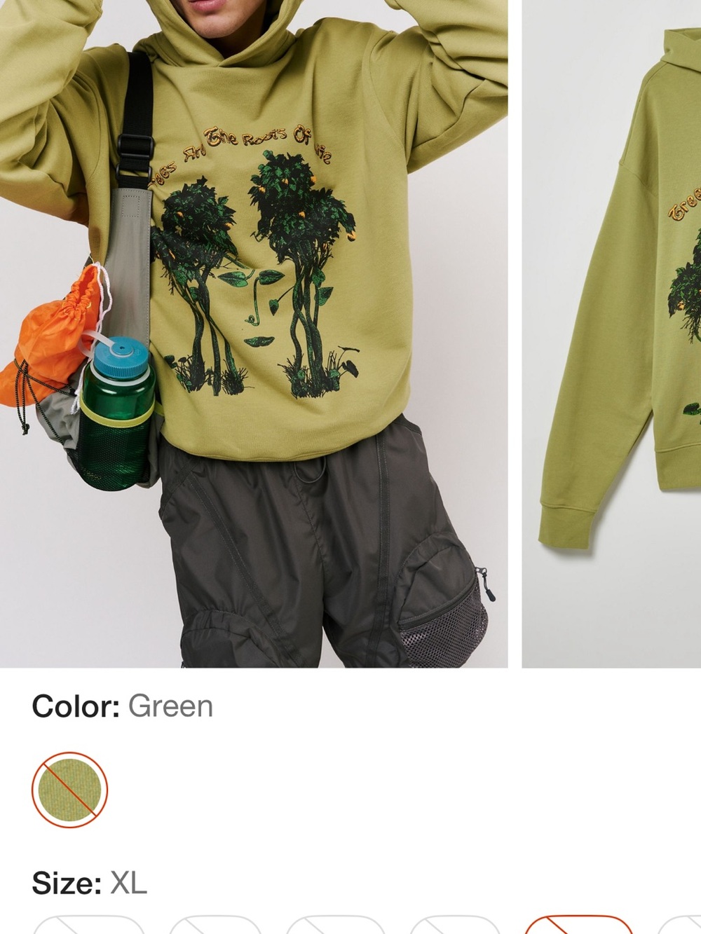CHNGE urban outfitters Green hoodie-